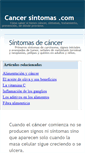 Mobile Screenshot of cancersintomas.com
