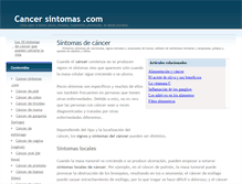 Tablet Screenshot of cancersintomas.com